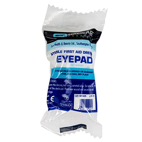 2X Premium HSE/CE Eye Bandages - Sterile First Aid Dressings - Injury/Cut/Wound Patch Pads