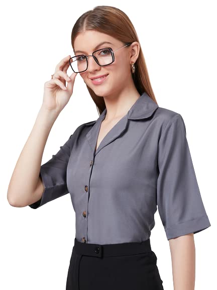 Image of Style Quotient Women Purple Formal Shirt