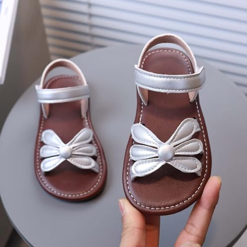 IWIHMIV Kids Beach Sandals Girls Open Toe Cute Flat Summer Dress Shoes Non Slip Lightweight Beach Walking Sandals2