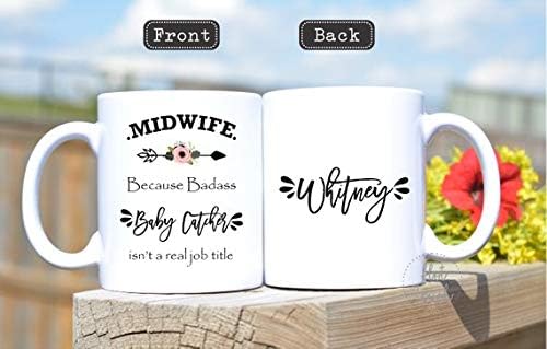 Midwife because badass baby catcher isn't a real job title,funny Midwife gift,Doula gift,Midwife coffee mug,Doula mug,Midwife-11OZ Coffee Mug