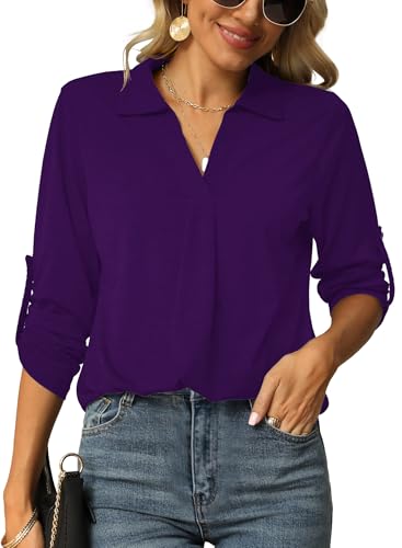 T-shirt femme manches longues en coton mélangé parfait pour un look casual de mi-saison