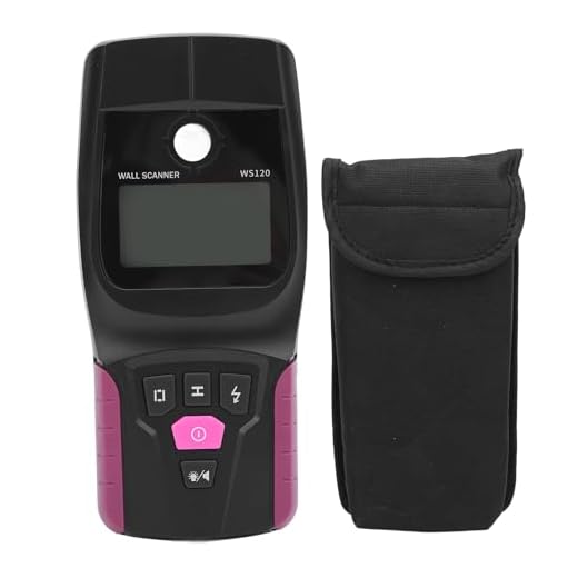 Scanner de parede Display LCD Detector eletrônico de alta precisão para pinos de metal de madeira Detecção de tubo de feixe de fio AC Melhoria residencial profissional