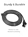 TPLTECH AC Power Cord for Sony PS5/PS4/PS3 Slim, Xbox Series S/Series X, Xbox One S/One X, 2 Prong C7 Universal Power Cable Replacement