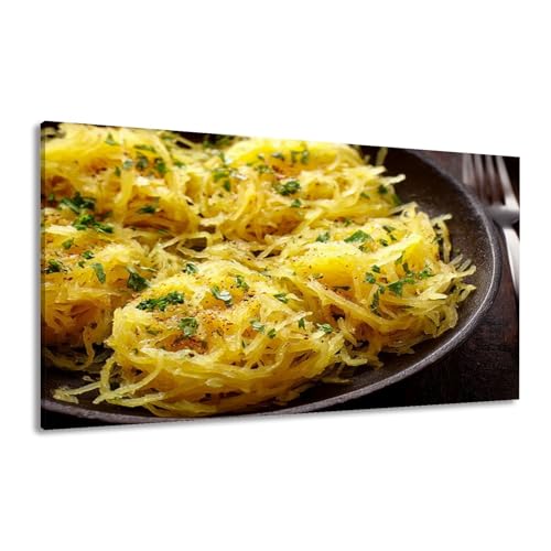 Canvas Wall Art Prints Spaghetti Squash Garlic Herb Butter Large