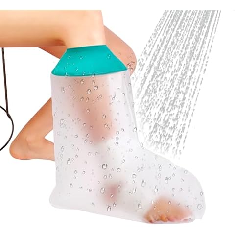 CIVJET Cast Covers for Shower Leg, Waterproof Cast Cover for Showering, Cast Protector for Shower Leg Adult, Shower Boots for Foot after Surgery, Ankle, Foot (Diameter - 7.9") Cover