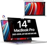 Protescreen Magnetyczny filtr prywatyzujący do MacBook Pro 14 cali (2021-2025, M1 M2 M3 M4 M5), 14,2" Zdejmowany Anti Spy Glare Niebieskie Światło Mac Laptop Privacy Folia Prywatności Ochrona Wzroku