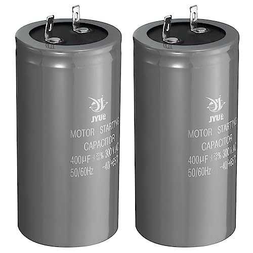 PATIKIL Motor Arranque Condensador, 2 Uds 400uf 300V 50/60Hz CD60 Funcionamiento Condensador Arranque Condensador para Aire Acondicionadores, Eléctrico Motor Arranca en Marcha