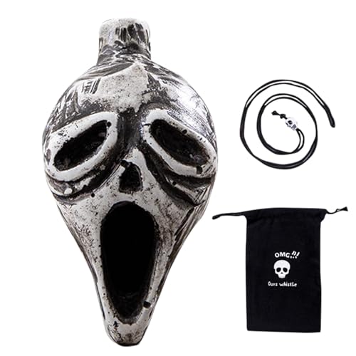 Silbato de muerte | Silbato de grito más fuerte | Silbato de muerte azteca | Auténticos gritos humanos | Instrumento de silbato gritando | Instrumento de silbato gritando para eventos de Halloween