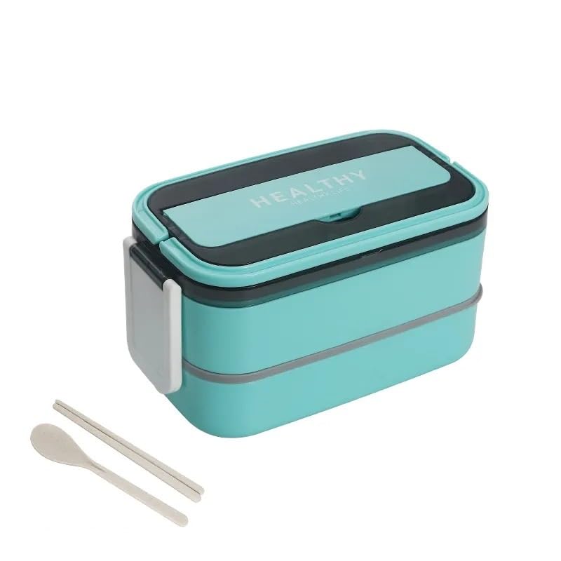 Wosta Lunch Box | Cutlery, Bento Lunch Boxes with Adjustable Compartments for Adults and Kids, Portable Leakproof Food Container (E - Lunch Box, Aquamarine) (B0CD2MNT28) Amazon Price History, Amazon Price Tracker