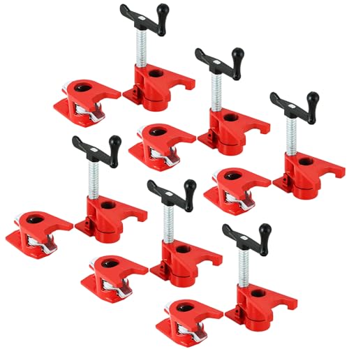 Wood Gluing Pipe Clamp Set (6-Pack 3/4'')