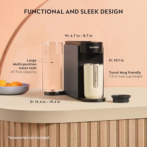Image of Nespresso Vertuo Up Coffee & Espresso Maker by De'Longhi, Grey