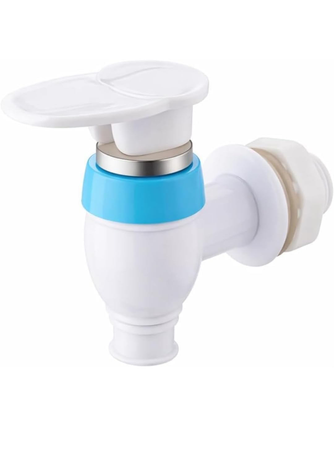 Plastic Water Dispenser Tap | Leak Proof Replacement Faucet for 20L Bottle, Matka & Water Can | Easy Install, Durable Food Grade Tap (White/Blue) 1 pcs-image-32