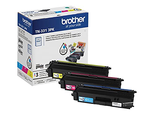 Toner Brother TN331 couleur pack de 3 pour éviter les pannes de cyan magenta jaune en impression