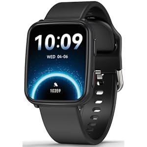MorePro Fitness Tracker with 24/7 Heart Rate & Blood Pressure Monitor, Blood Oxygen & Sleep Tracker, Smart Watch with Step Calorie Counter, IP68 Waterproof Activity Tracker for Women Men Android iOS