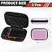 uxcell 2 Pcs Travel Card Game Case, UNO Playing Card Case, Pink Waterproof Rectangle Small Storage Box -Not Including Cards for Outdoor Gaming, Camping