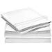 Ideal Linens Bed Sheet Set - 1800 Double Brushed Microfiber Bedding - 4 Piece (King, White)