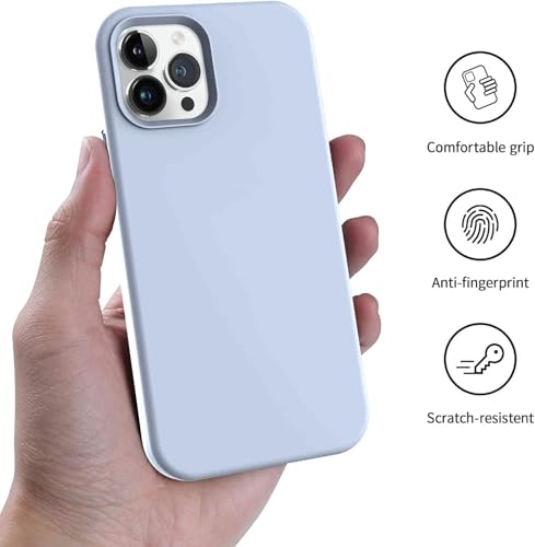 Image of DIZORO Silicone Back Case for iPhone 14 Pro, Soft-Touch Phone Microfiber Silicone Back Cover for iPhone 14 Pro - Sierra