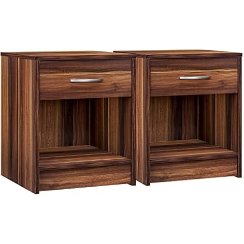 CASARIA Elegant Bedside Table with Drawer Cover