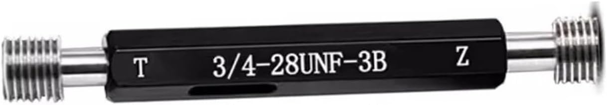 Steel pin Gauge 1PCS Steel Thread Plug Gauge Gage Fine UNC UNF1/4 1-64 2-56 12-28 10-24 3B Measure Tool(12-28UNF-3B)
