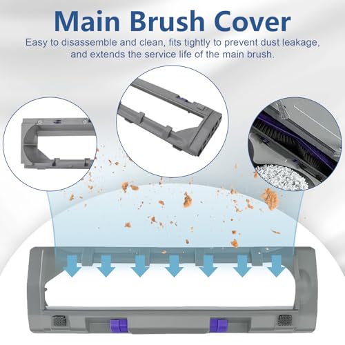 Image of Main Brush Cover for Narwal Freo Z10 / Freo X Ultra Robot Vacuum Cleaner | Freo Z Ultra / Freo Pro / Freo X Plus Main Brush Cover Accessories