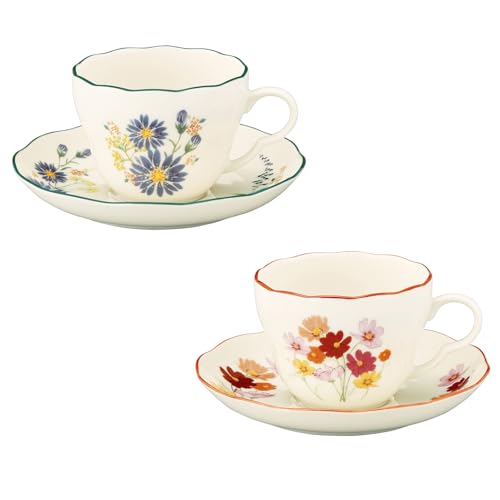 RX × HIBIYA-KADAN u Ԍt ~U `[bv v yA eB[Jbv  \[T[ 2q HZbg 230ml a9×7cm JԒd FLORIOGRAPHY ̓ v[g av[g  G H {