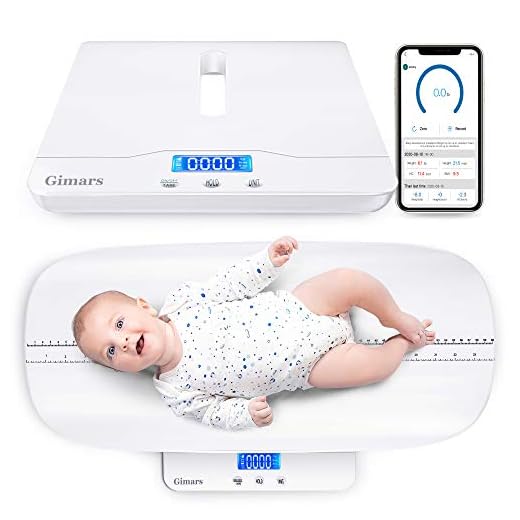 Gimars Smart Baby Scale,Ugraded Family Digital Scale for Infant/Toddler/Adults/Pet,Free App Included,Height Track Added