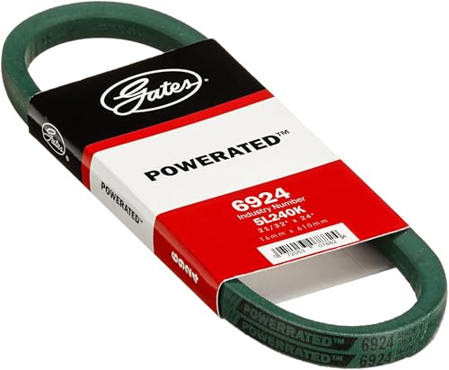 Gates 6924 Powerated courroie crantée dos nu pour embrayage fluide