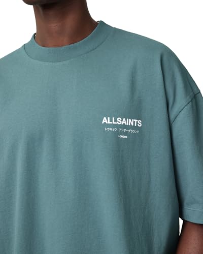 Image of AllSaints Men's Underground Oversized Short Sleeve Crew Neck Shirt