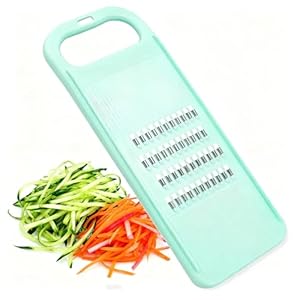 Stainless Steel Handheld Vegetable Grater – Veg Shredder for Carrots, Cabbages & More | 5-in-1 Bean Slicer & Onion Chopper