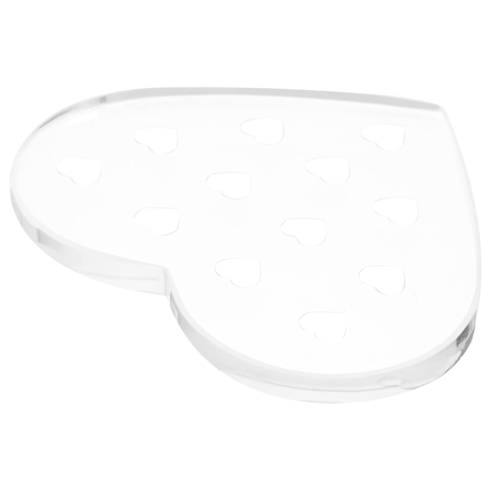 Healeved Eyelash Grafting Holder Compact Eyelash Extension Pallet Tool Glass Pad for Beauty Salon