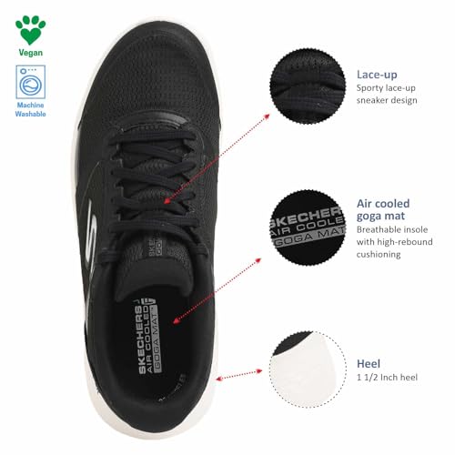 Image of Skechers Mens GO Walk Flex Black Walking Shoe - 11 UK (216480)