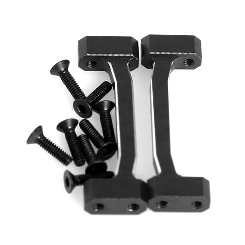Aluminum Chassis Cross Brace Upper for Losi 1/18 Mini LMT 4X4 Brushed Monster Truck，Replacement for Losi - LOS211047 Upgrade Part Cross Brace Upper for Losi-LOS01026 1/18 Mini LMT Monster (Black) — view 6