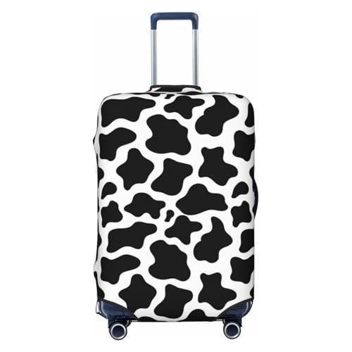 Luggage Cover Protector - Cow Print Black White Suitcase Covers for Luggage Fit 22-24 Inch Suitcase
