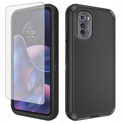 Étui hybride haut de gamme Motorola Moto Edge 2022 noir