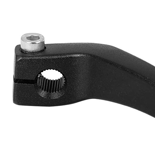 F FIERCE CYCLE 0.39 Inch Aluminum Alloy Motorcycle Shift Lever Folding Gear Shifter Black