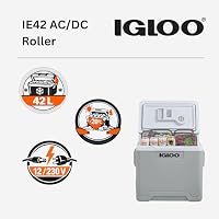 Igloo IE42C elektrische Kühlbox, 12V und 230V, 42L - kompakter Mini-Kühlschrank für Auto, Camping, Urlaub, Boot, Festivals - grosses Volumen mit praktischem Kabelfach und Eco/Max Modus – Ansicht 3