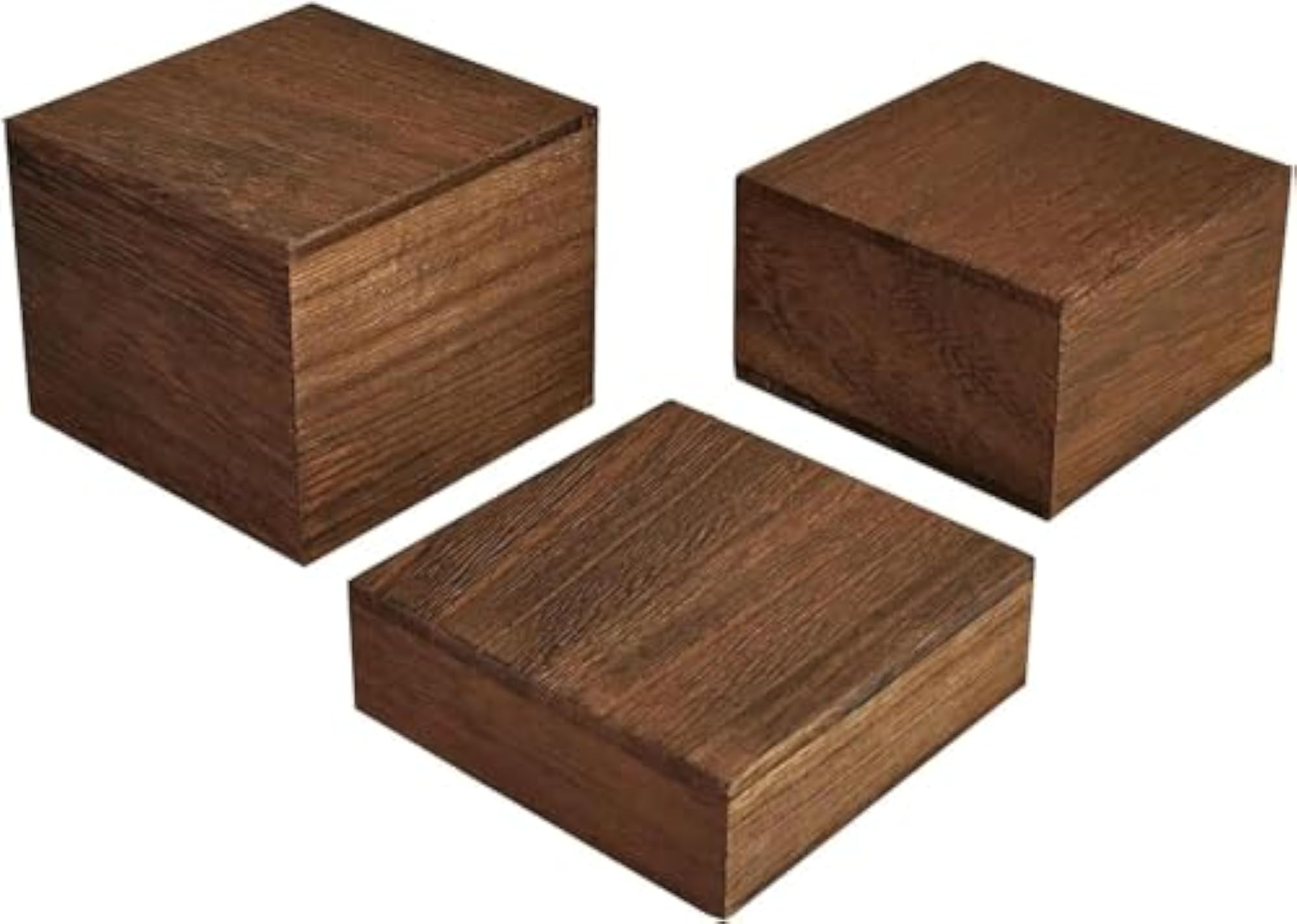 Personalized Wooden Display Risers Set for Accessories