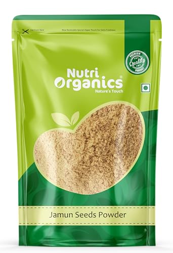 NutriOrganics Jamun Seed Powder-100 Grams|Natural|No Added Preservatives|Naaval Pazham Vitaippu Maavu|Syzygium Cumini|Help To Regulate Blood Sugar Levels (B0CXJ1MGM8) Amazon Price History, Amazon Price Tracker