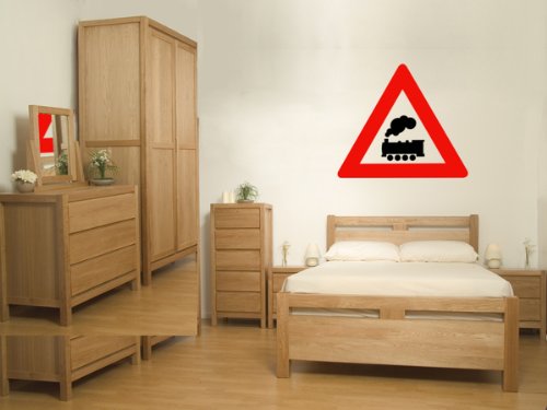 Street & Traffic Sign Wall Decals - Train Ahead Symbol Sign - 12 Inch Removable Graphic #TOP1