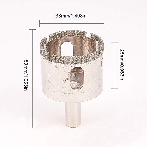 Broca de Diamante 1.5 pulg para vidrio y cerámica 2 piezas miniatura 2