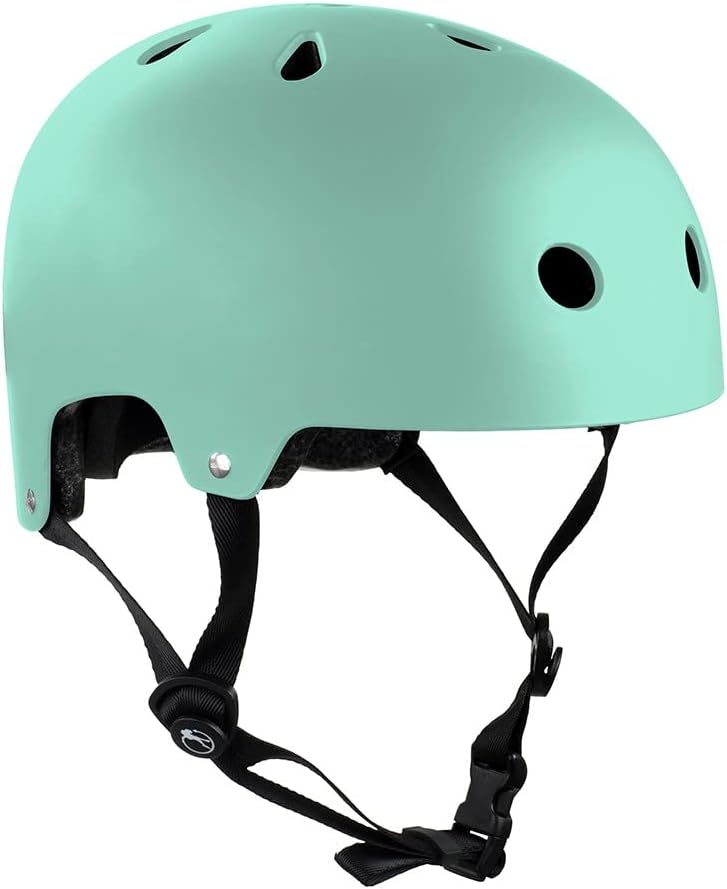 SFR Essentials Helmet | Easy-Fit Dual Sizing Padding Designed for Comfort and Protection | EPS Inner Core W High Impact ABS Outer Shell 11 Ventilation Holes For Roller Skating Skateboard Trick Scooter