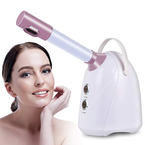 Facial Steamer,Nano Ionic Face Steamer Hot Cool Warm Mist Humidifier Face Moisturizing Machine Auto Off 360 Rotatable Arm For Personal Care Hoom