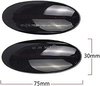 Vista 7 de Hacreyatu Para Nissan Qashqai J10 X-trail T31 Cube Juke Leaf Micra Micra K13 Note E11 Dynamic Auto LED Side Marker Luz de señal de giro transparente