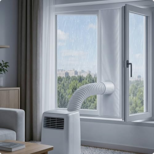 Sello flexible de 3 metros ajustable para aislar el aire acondicionado portátil 6