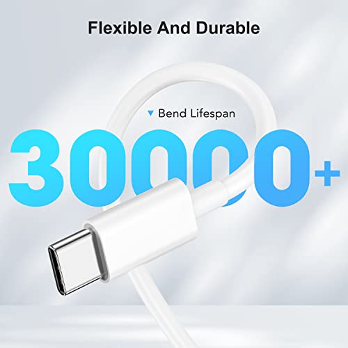 2 Pack 40W Pd+Qc Fast Charger Block + 2 Pack 6.6Ft Usb C To Usb C Charging Cable For Ipad Pro2021, Ipad Pro2022, Ipad10, Ipad Air5, Samsung S22, Macbook, Tablets, Cellphones #TOP1