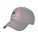 Haebfsl I Identifys As A Pissed Off American Fashionable Vintage Low-Profile Baseball Cap,Unisex Adjustable Dad Hat,Gray
