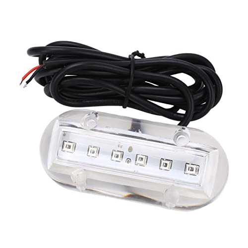 ZIZEV Waterproof LED Lamp, Surface Mount Underwater Light DC12V 1.1W Good Sealing for Marine Devices