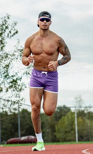 Image of Ouber Men's Fitted Shorts Bodybuilding Workout Gym Running Tight Lifting Shorts