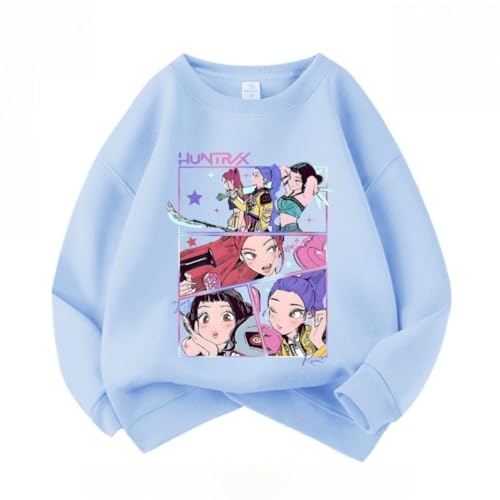 Sudadera de Cuello Redondo para niños, Top Casual de Manga Larga para niñas con...