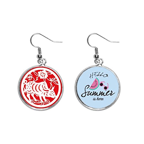 Pendientes de buey estilo corte de papel para tus looks de verano